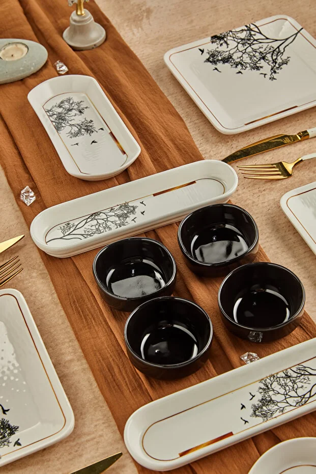 Dilek Ağacı 14 Parça 6 Kişilik Lüx Kahvaltı Takımı